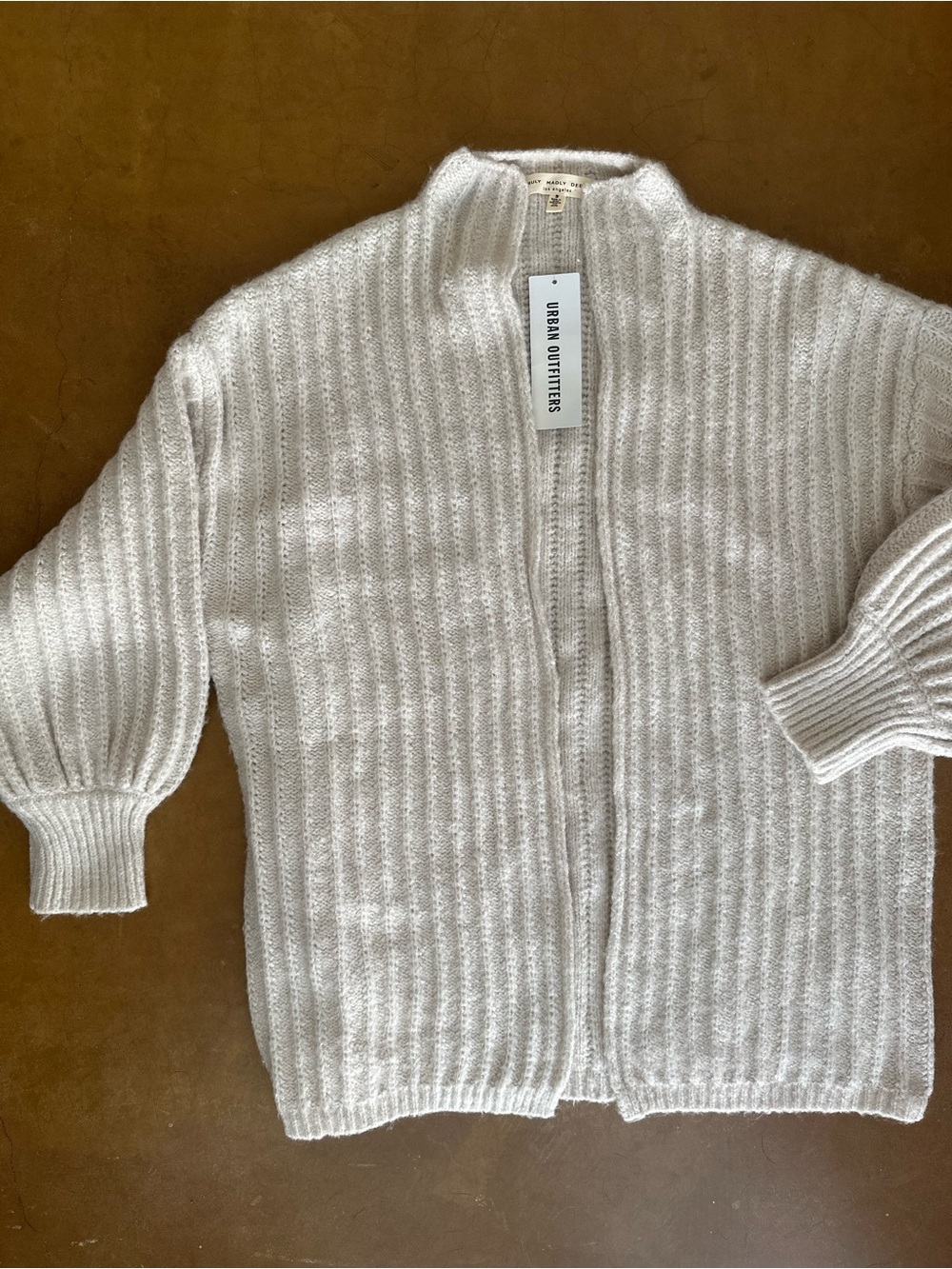 Urban Outfitters x Truly Madly Deeply Cream Cardigan - Small
